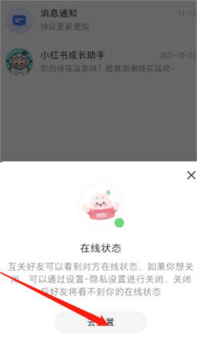 小红书怎么更改在线状态图2