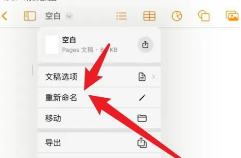 pages文稿怎么改文档名字图3