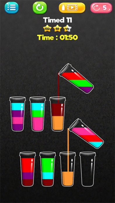 果汁液体分类拼图游戏截图