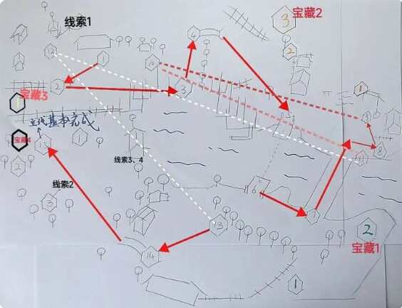 淡墨水云乡虎丘攻略 虎丘秘境宝藏线索分布位置一览图1