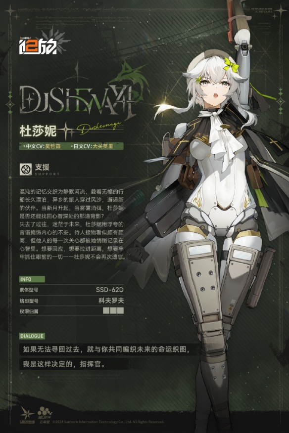 少女前线2追放杜莎妮晖角色怎么样 少女前线2追放杜莎妮晖角色图鉴图1